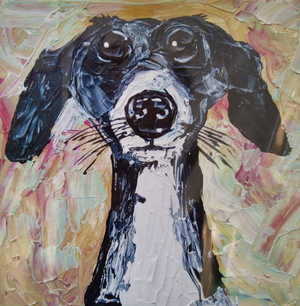 - on , Print by Heather Hunt, measuring 30 x 30 cm (H x W) framed at 40 x 40 cm £30